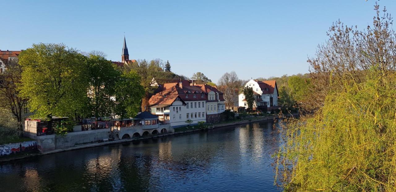 Tipp - Halle Idyllisch Am Fluss Krollwitz Exteriör bild